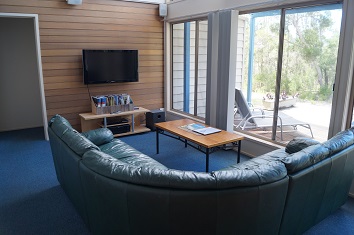 Lodge Dargo Lounge at Waterfront Retreat at Wattle Point, Gippsland Lakes Accommodation
