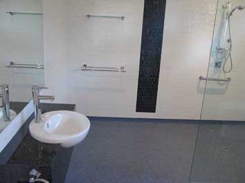 Lodge Despatch Bathroom at Waterfront Retreat at Wattle Point, Gippsland Lakes Accommodation