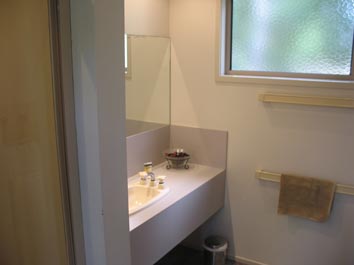 Lodge Westwind Bathroom at Waterfront Retreat at Wattle Point, Gippsland Lakes Accommodation